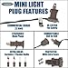 Novelty Lights 50 Feet 100 Bulbs Traditional Incandescent Mini Lights, Clear on Brown Wire with 6