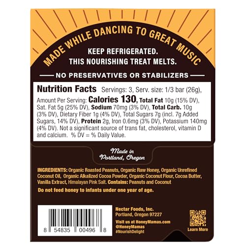 Honey-Mamas-Peanut-Butter-Cup-Cocoa-Truffle-Bars-No-Refined-Sugar-Gluten-Free-Dairy-Free-Soy-Free-Paleo-25-Ounce-3-Serving-Bar Honey Mamas Peanut Butter Cup Cocoa Truffle Bars No Refined Sugar Gluten Free Dairy Free Soy Free Paleo 25 Ounce 3 Serving Bar