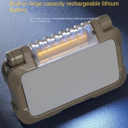 Lanterne de camping rechargeable LED pliable 5 modes avec support de jardin - 4