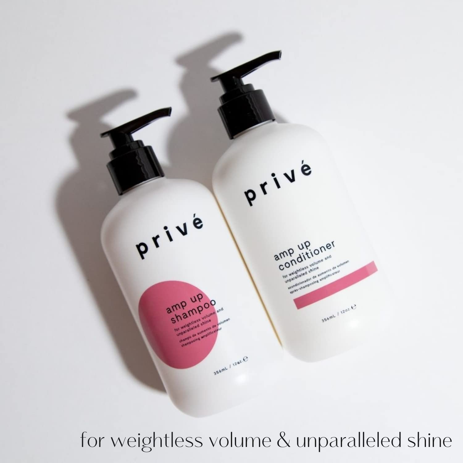 Privé Amp Up Volumizing Shampoo for Fine, Thin Hair - Lightweight, Sulfate-Free Hair Shampoo for Women & Men - Adds Body, Lift & Shine and Refreshes Scalp - Formulated with Bamboo & Acai - Image 4