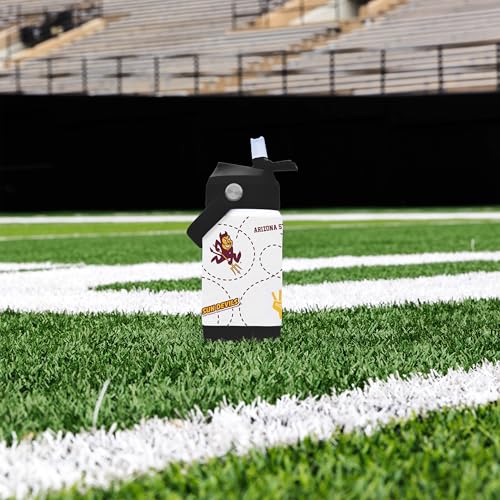 Image of Logo Brands NCAA Mascot Stainless-Steel Kids Bottle -Soft Silicone Mouthpiece, Easy To Carry, Kid-Friendly Design- Great For School & On-The-Go