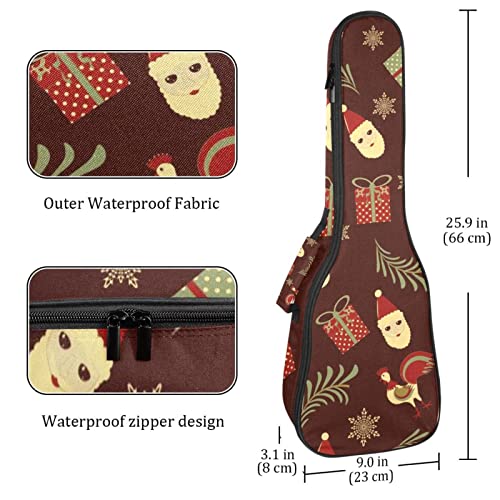 Sac pour ukulélé de Noël Père Noël coq ours housse pour ukulélé soprano ténor concert 68,4 cm 10 mm d’épaisseur doux… - Les Beatles, Paul McCartney, John Lennon, RIngo Starr, George Harrison Sac pour ukulélé de Noël Père Noël coq ours housse pour ukulélé soprano ténor concert 68,4 cm 10 mm d'épaisseur doux… – Image 5