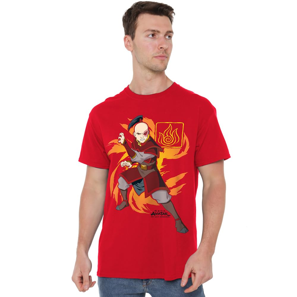 Avatar: The Last Airbender Zuko Flame Burst T-Shirt - Red - M