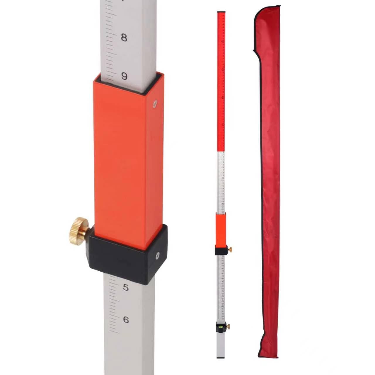 Laser Grade Rod, Livello Laser Suit per Rotary Laser Livello Grado Rod Con Quick Lock Alluminio Rod to Measure