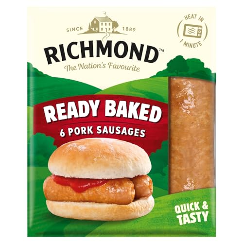 Richmond 6 Ready Baked Pork Sausages 264g
