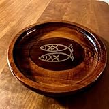 古道具 木製 丸盆 お盆 トレイ トレー くりぬき盆 天然木 花台