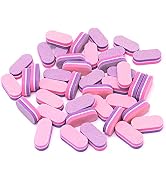 Diesisa Mini Nail Buffers, 40pc 100/180 Grit Sponge Mini Nail Files Bulk for Acrylic Nails, Buffe...