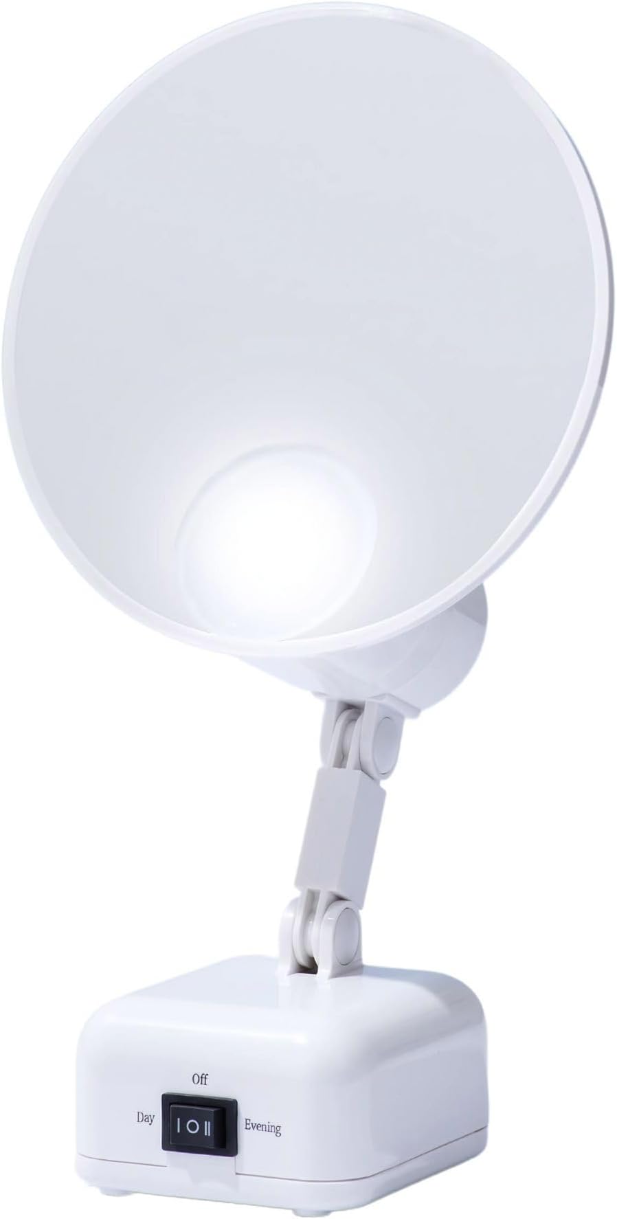 Floxite 15X Supervision Magnifying Mirror Light, Dove White
