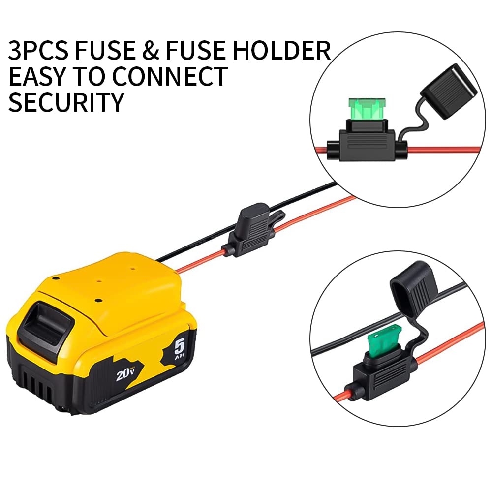 Adattatore Batteria USB Per DeWalt 18V, Power Bank Con Luce LED E Porta CC - Taingwei - Foto 7