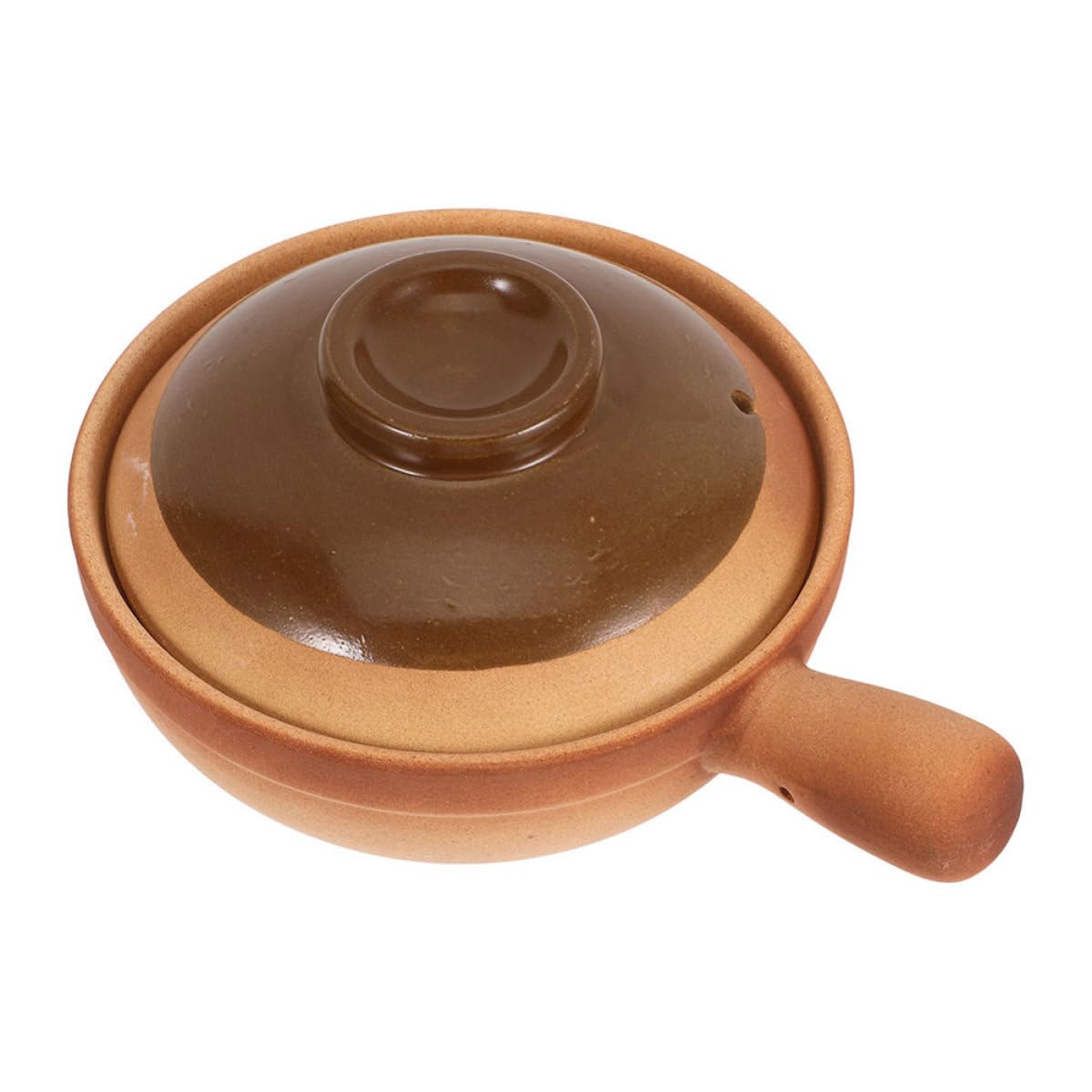Healvian Olla de Barro de 600ml en Arcilla, Diseño Tradicional para
