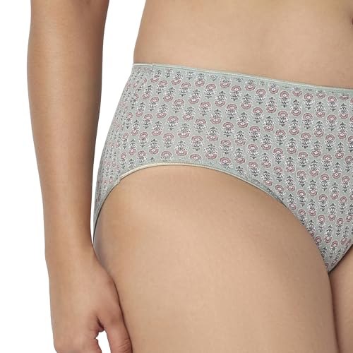 Image of juliet Cotton Hipster Premium Panties Set of 5 Full Coverage Stretchable Fabric