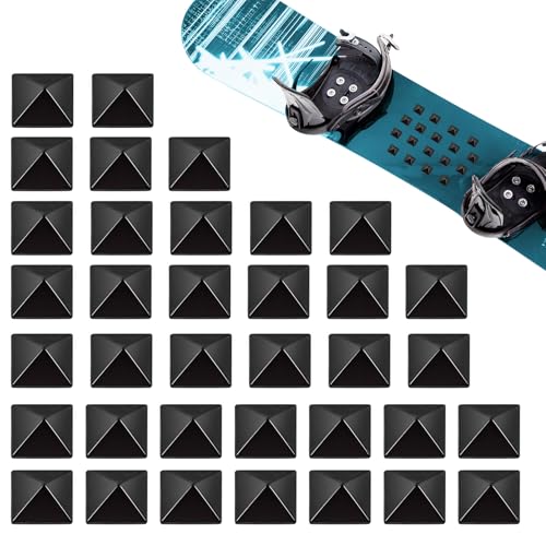 36Pcs Snowboard Stomp Pad Studs Pyramid Snowboard Grip Stomp Pad Snowboarding...