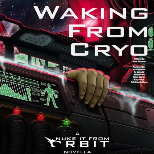 Diseño de la portada del título Waking from Cryo