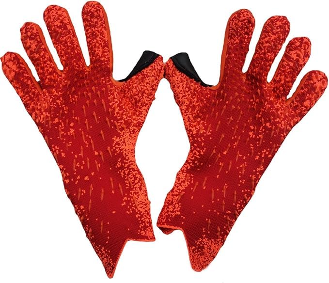 RedOak Professional Goalkeeping Gloves with Strong Grip & Excellent Protection, Non Slip Wear-Resistant Goalie Gloves - Red and Orange - Size 7-image-34