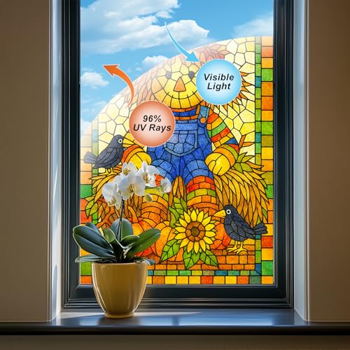 Película decorativa para ventana HOMETITUTE 31x47 pulgadas miniatura 5