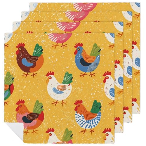 Servilletas de Tela Estampado Floral Pack 4 miniatura 1