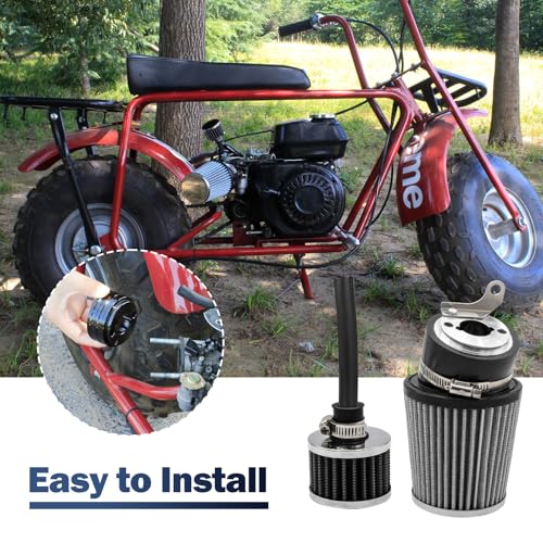 Image of Upgraded Mini Bike Air Filter Adapter Kit for Predator 212cc Coleman CT200U CT200U-EX BT200X KT196 224cc 196cc 6.5hp Honda GX160 GX200 Engine Go Kart Performance Parts