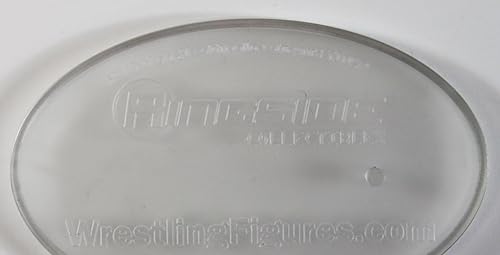 Ringside Paquete de 10 soportes de exhibición para figuras de Mattel (transparente) accesorios exclusivos de figuras de acción de lucha libre