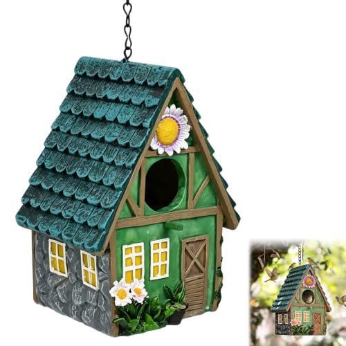 Caja Nido Resina para Pájaros Pequeños 20,5x14,5x11,5cm Colgante