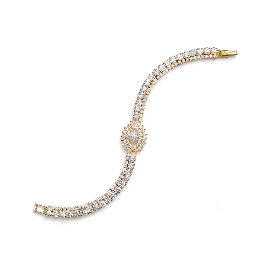 swashaa Tejas Diamond Eye 18K Gold Plated Rakhi Bracelet Brass Rakshabandhan Gift for Men & Women-picture-26