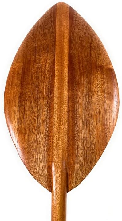 Tikimaster Tear Drop Koa Outrigger Paddle 60 inch Steersman - Made in Hawaii | #koa7327