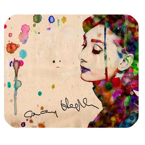 Custom Standard Rectangle Gaming Mousepad - Audrey Hepburn Mouse Pad WRM-1752