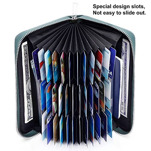 OIDERY Women Large Capacity Credit Card Wallet RFID Blocking with Removable Wristlet4