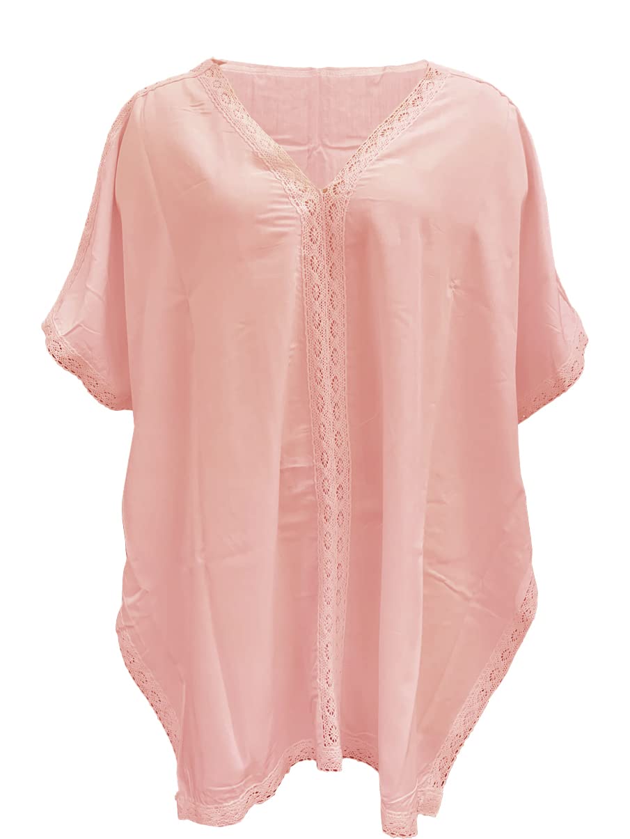 JFAN Cache Maillot de Bain Femme Plage Chemise Été V-Cou Bikini Cover Up Cache Maillots Sarongs Robe de Plage Femme