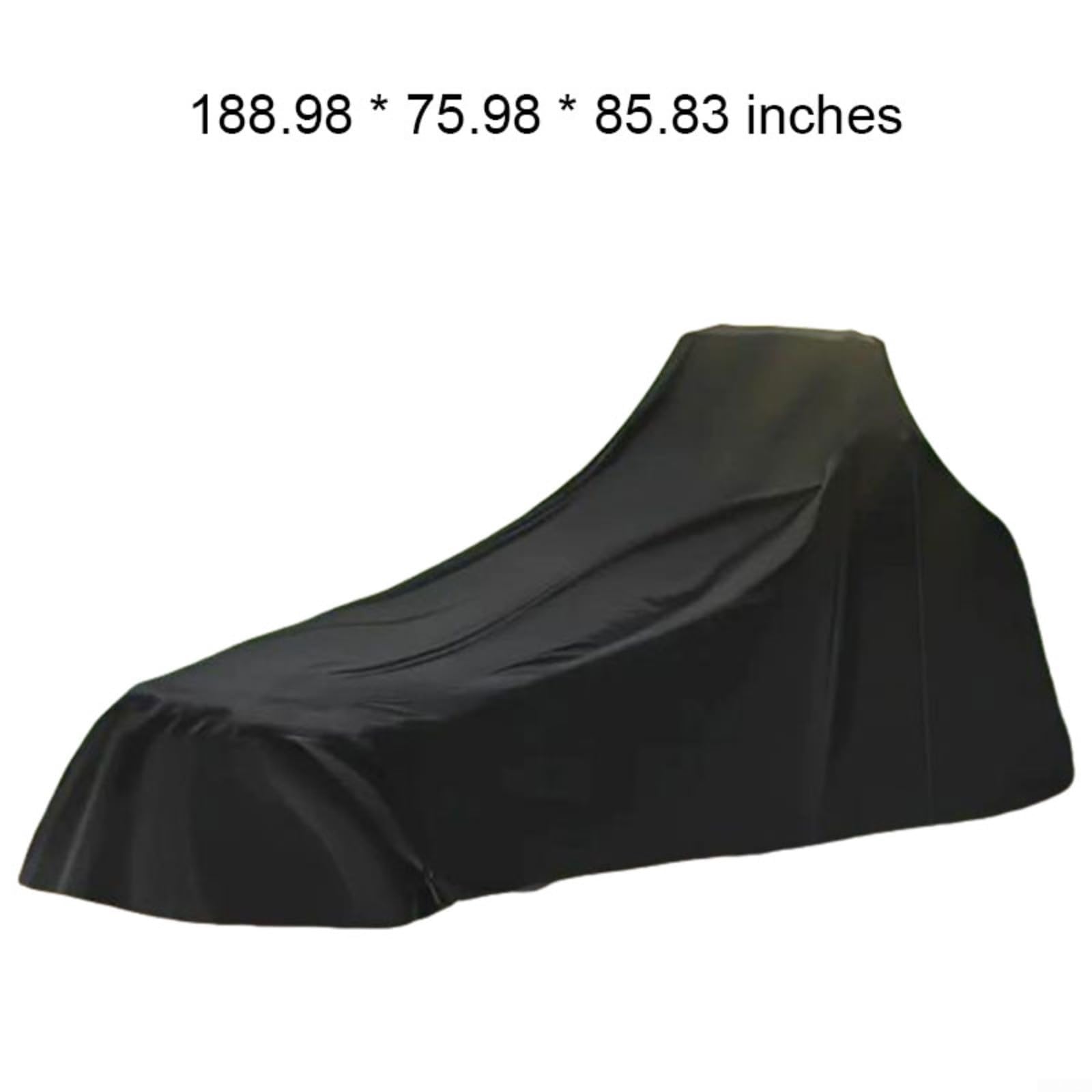Cubierta para equipos de tractor de tela Oxford de 188.98 x 75.98 x 85.83 pulgadas, protección contra el polvo, para cortacésped, maquinaria de jardín para almacenamiento plegable
