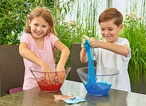 Simba 105953226 - Glibbi Slime Maker, 3-Fach Sortiert, es Wird nur EIN Artikel geliefert, Pulver verwandelt Wasser in Schleim, Glibber, in Einer Schüssel anrühren, Experiment, 50 g, ab 3 Jahren