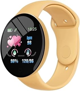 GABLOK Smartwatches Smartwatch Multifunction Sports Bracelet 1.44 Inch Round Screen Smartwatch Electronics (Color : Yellow1, Size : 1)