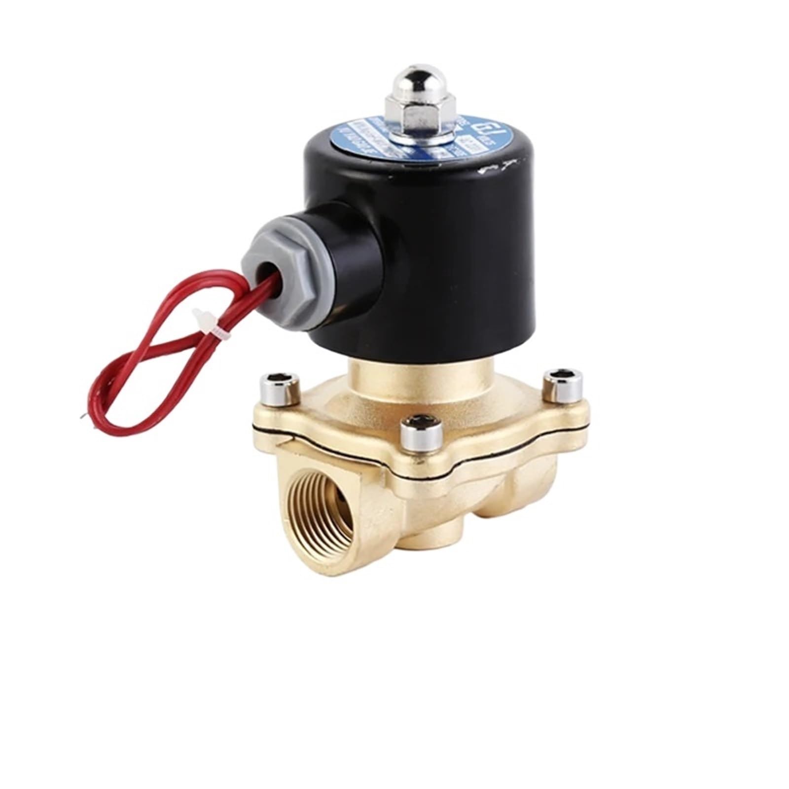 Uyqukggpsn 1/2 " Normally Closed Brass Solenoid Valve 24V 2V 220V 0V