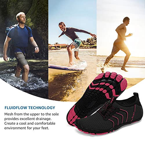 Image of Racqua Water Shoes Quick Dry Barefoot Beach Aqua Sport Swim Surf Pool Hiking Diving Walking for Men Women