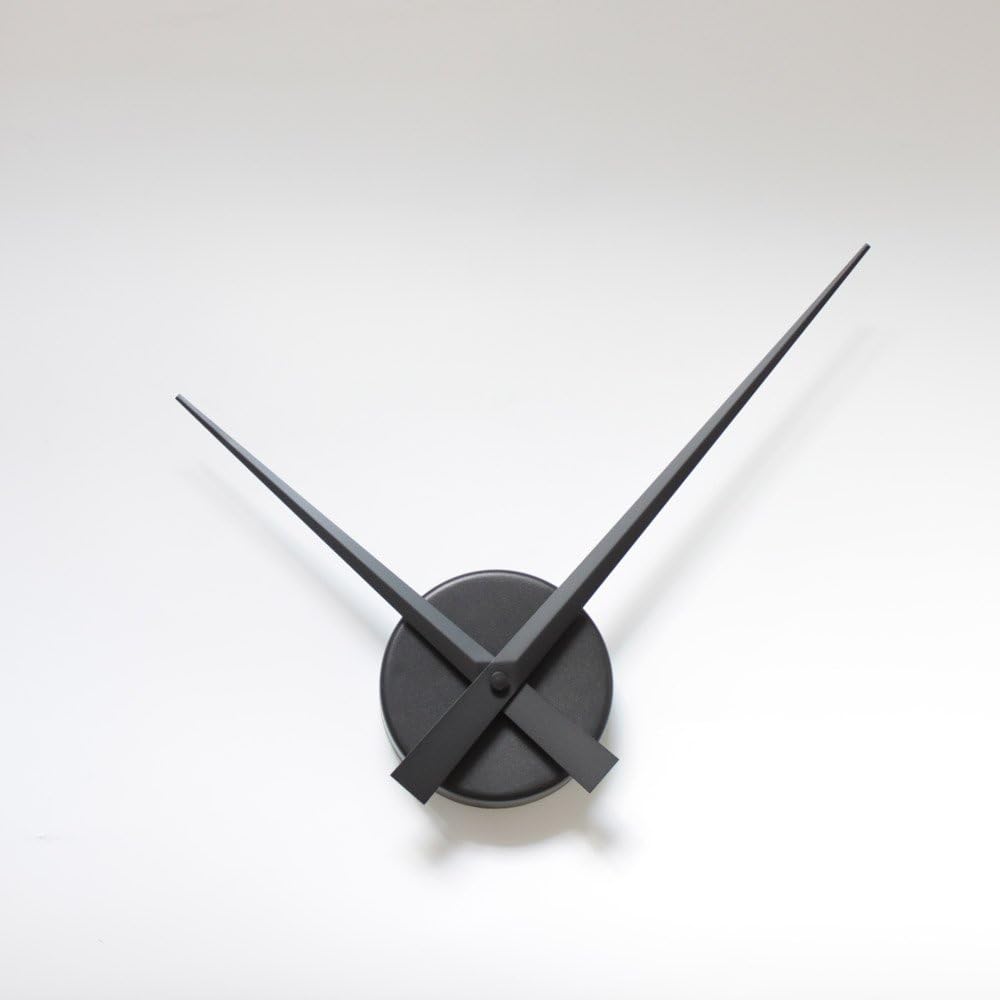 DIY Large Clock Hands Wall Clocks 3D Quartz Clock Mechanism (Black)