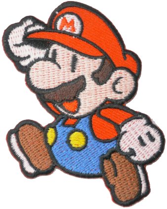 Super Mario Logo Patch da cucire o Termoadesivo