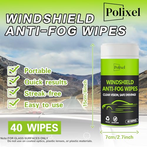 POLIXEL Anti-Fog Wipes 40 Pack