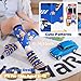 ANTSANG Kids Girls Knee High Socks Fashion Funny Crazy Stockings Gift Cute Novelty Long Boot Cotton Socks for Child 6 Pairs(Cartoon Car,3-12 Years)
