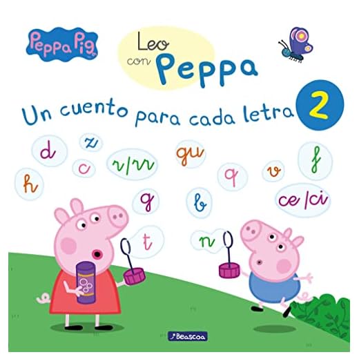 Peppa Pig. Lectoescritura - Leo con Peppa. Un cuento para cada letra: t, d, n, f, r/rr, h, c, q, p, gu, b, v, z, ce/ci: . (Altea)