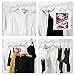16 pcs Travel Hangers Portable Collapsible Clothes Hangers Folding Hangers Travel Laundry Accessories Space Saving for Clothes(16 pcs with 6 Clips)