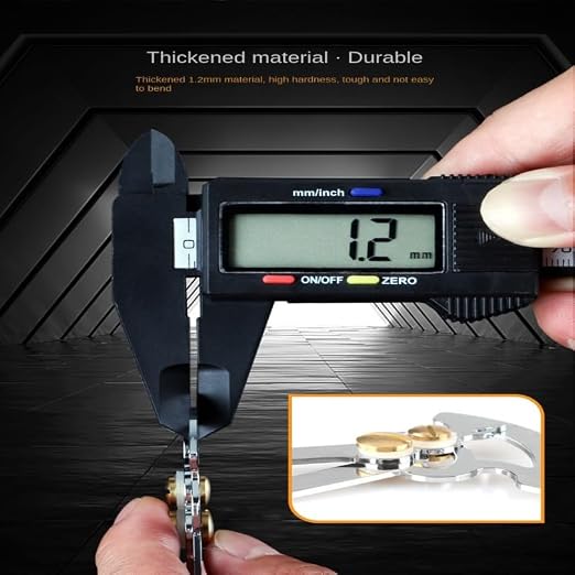 Calibrador Medidor de Espesor y Diámetro Acero Inoxidable miniatura 5