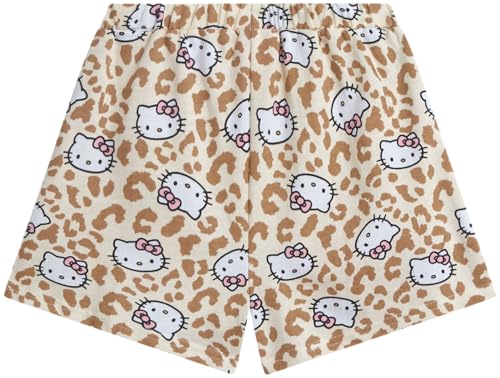 Image of Hello Kitty Girls Skort Set - 2 Piece Graphic Crewneck Top and Short Skort Cute Outfit Set (Sizes: 2T-12)