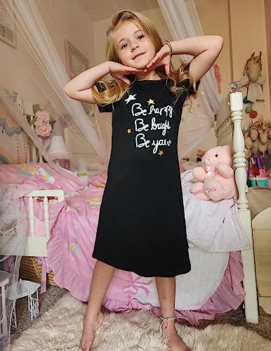 Arshiner Nightgowns For Girls Kids Pajamas Soft Cotton Dress Sleepwear Night Gown 9-10 Years #TOP4