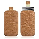 Schutzhülle, Tasche, Croco für Samsung Wave 2 S8530