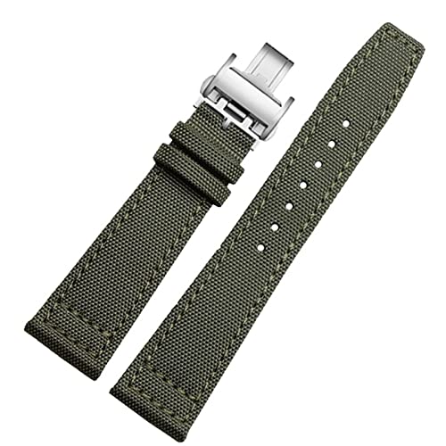 Bracelet de montre L3.810 pliable en toile kaki ultra résistant