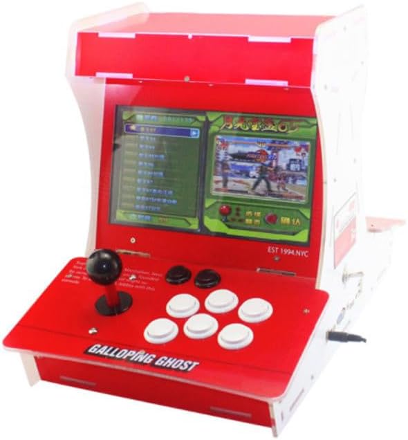 Coverzone İki Kişilik Retro 10 inç Ekran Old School Oyun Konsolu 8200 Oyun - Joystick ile Supreme Street Fight Arcade Oyun Makinesi Dahili Hoparlör 29cm x 47cm x 35cm M77 - Görsel 4