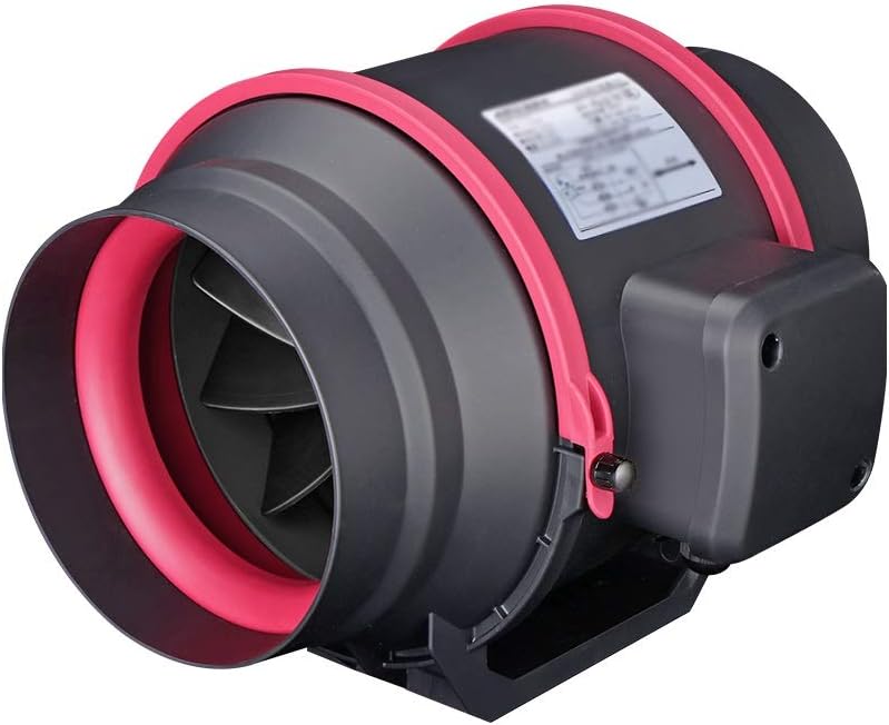 Silent Duct Fan Exhaust Fan Hydroponic Air Blower for Home Bathroom Vent and Grow Room Ventilation