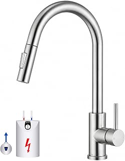 Tohlar Niederdruck Wasserhahn Küche Edelstahl Gebürstet Küchenarmatur