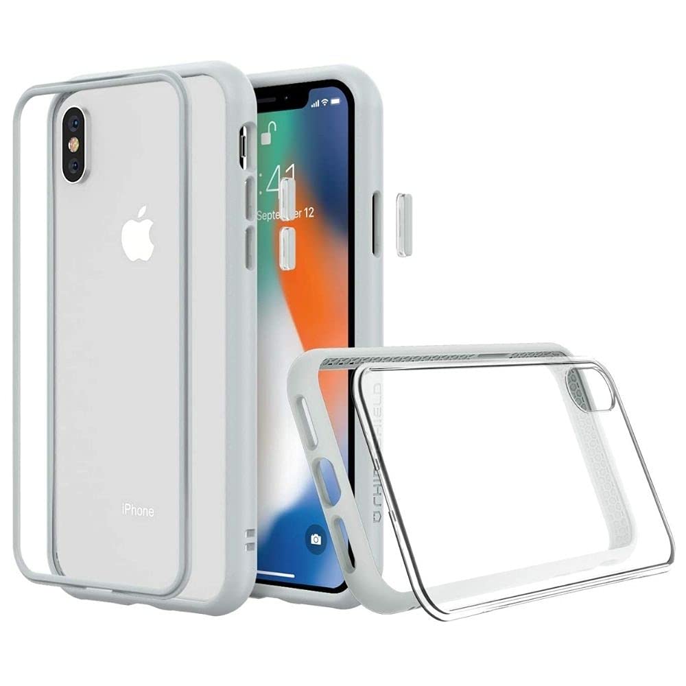 Coque fine iPhone XS Max Mod NX gris platine - 7