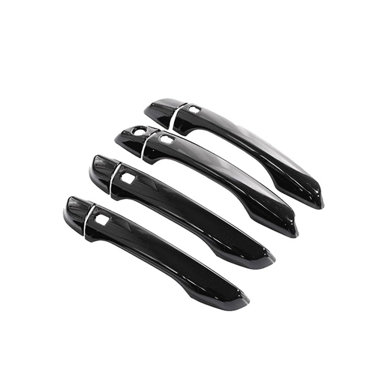 Drezzo 4Handle 4 Buttons Car Exterior Door Handle For Citroen C4 For Cactus 2014-2022 Car Outer Door Handle Cover Stickers(4Handle 4 Buttons)