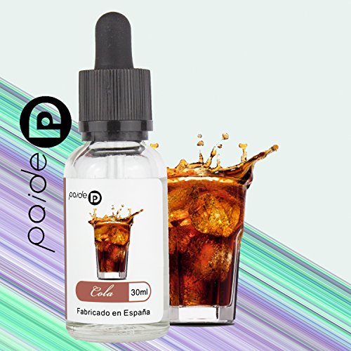 30ML Paide Premium E-Liquid - Sin nicotina - Bote de cristal con pipeta - Líquido para cigarrillo electrónico - 50VG 50PG (Cola)